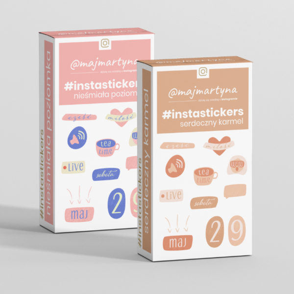 #instastickers nieśmiała poziomka + serdeczny karmel