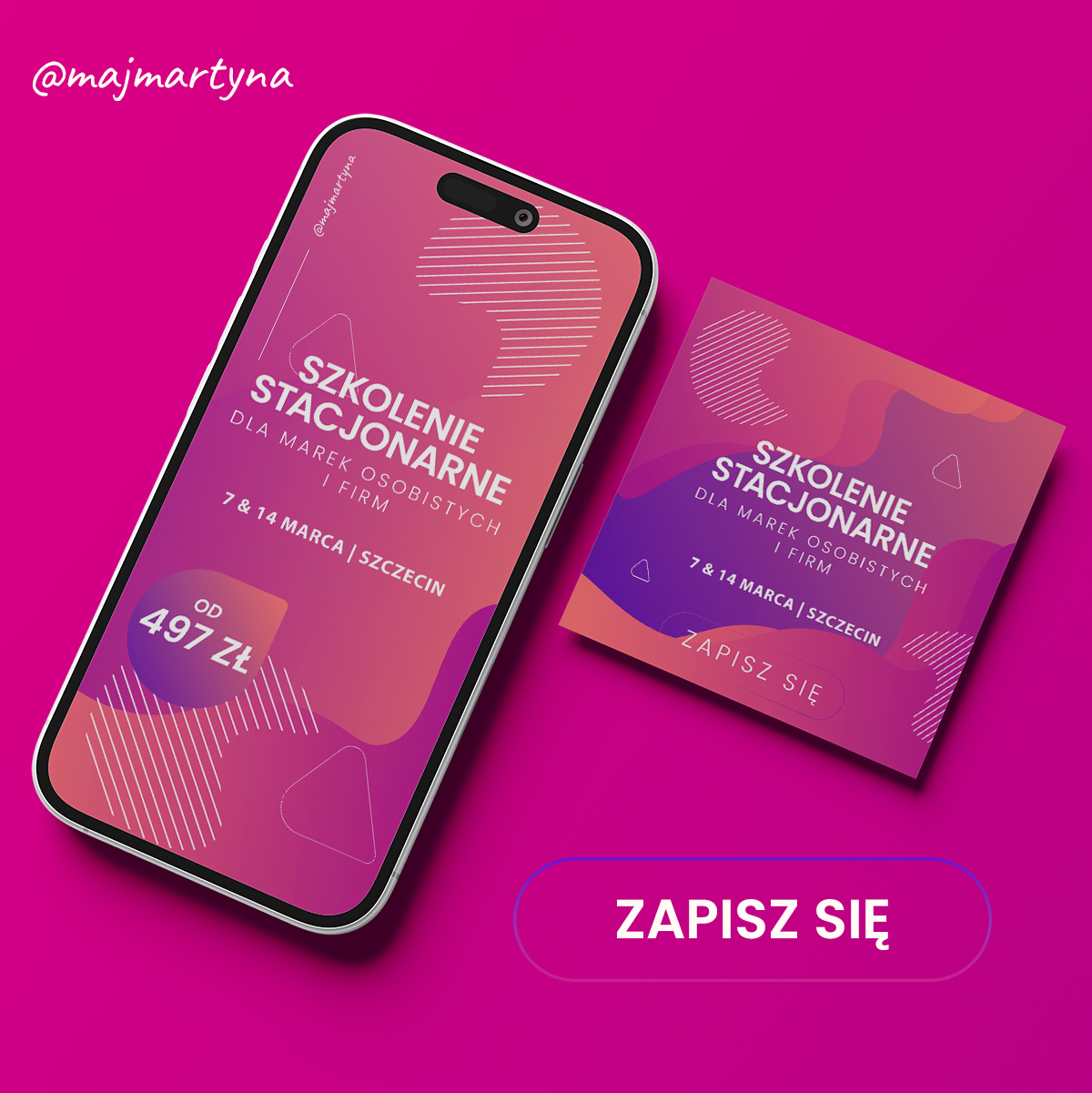 Szkolenie stacjonarne: Instagram dla marek osobistych i firm | 14&21 marca | Szczecin